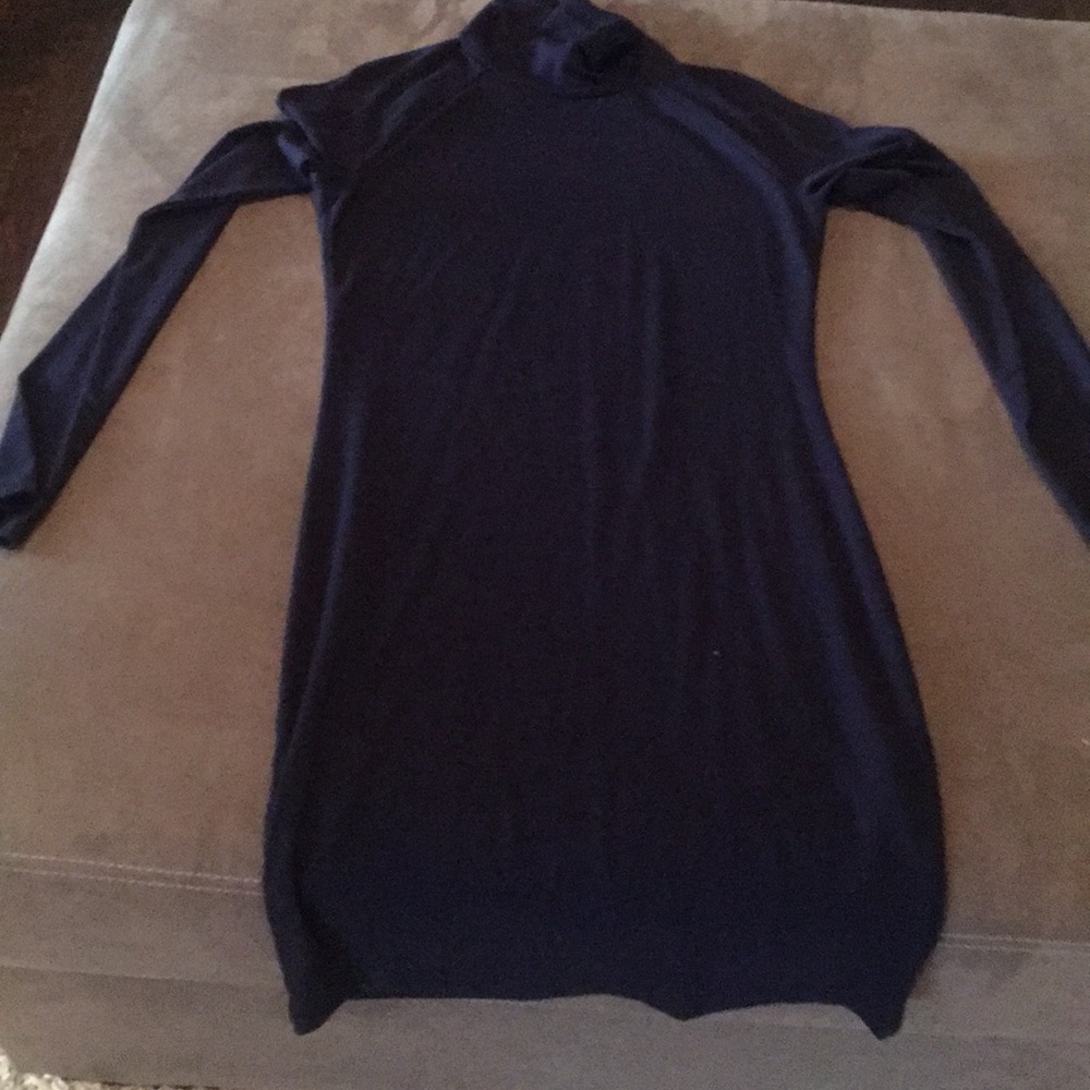 Forever 21 Navy Turtle Neck Dress